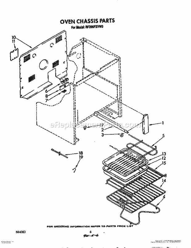 Whirlpool RF396PXVN0 Range Oven Chassis, Optional Diagram