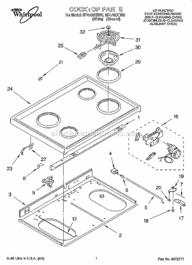 Whirlpool RF4700XBN3 40