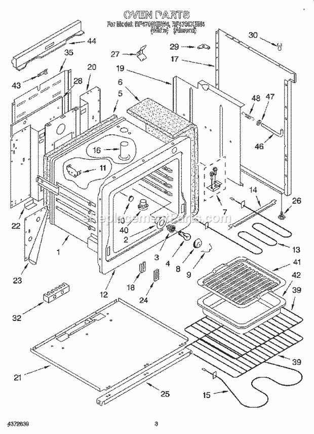 Whirlpool RF4700XBN4 40