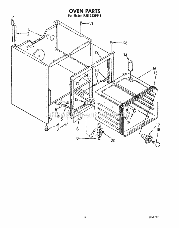 Whirlpool RJE313PP1 30