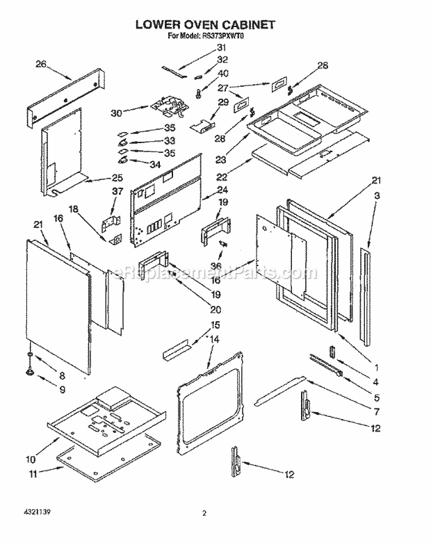 Whirlpool RS373PXWT0 30