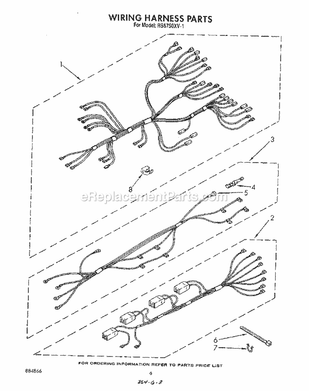 Whirlpool RS6750XVW1 Electric Range Wiring Harness , Lit/Optional Diagram