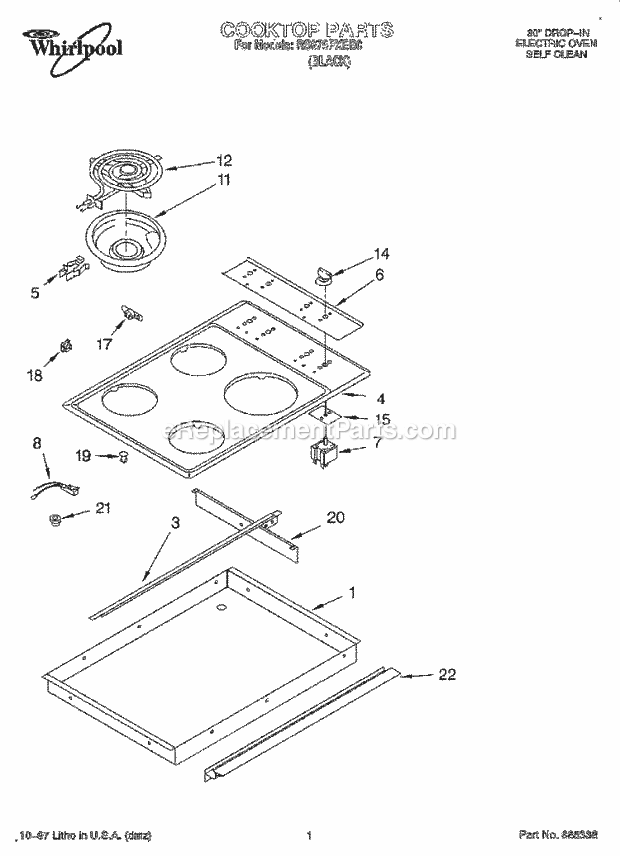 Whirlpool RS675PXEB0 30