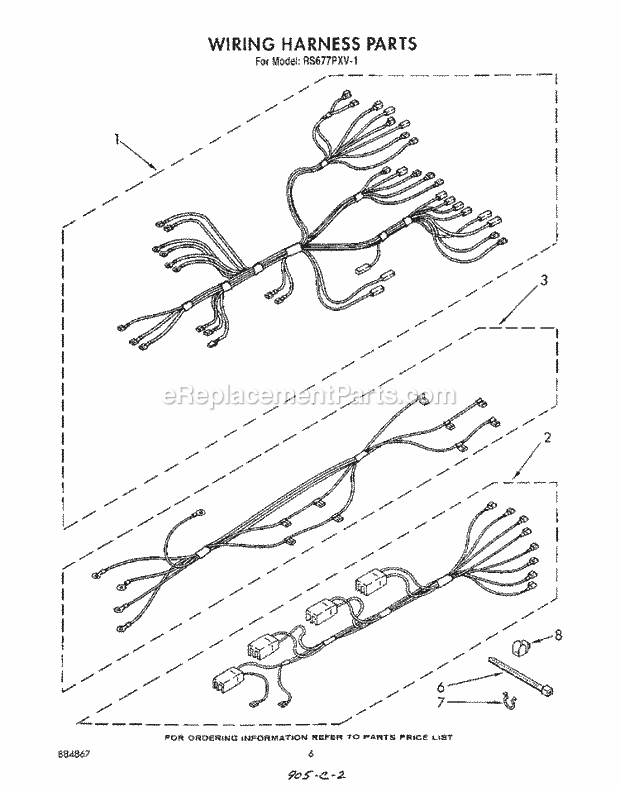 Whirlpool RS677PXV1 Electric Range Wiring Harness , Lit/Optional Diagram