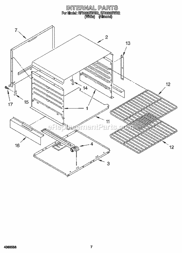 Whirlpool SF3020SWW2 30