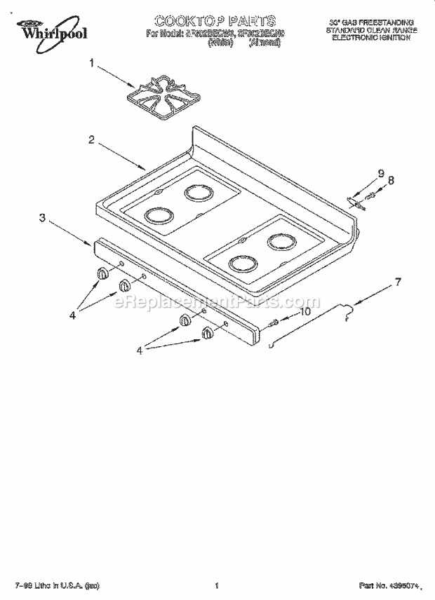 Whirlpool SF302BEGN0 30