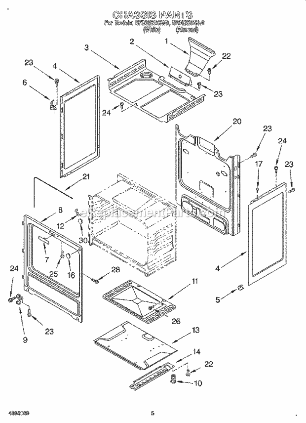 Whirlpool SF302BSGN0 30