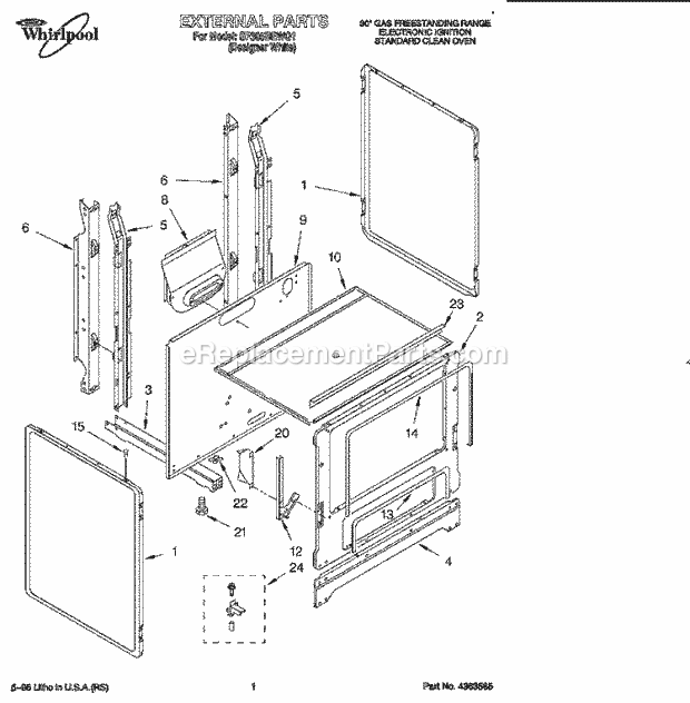 Whirlpool SF305BEWQ1 30