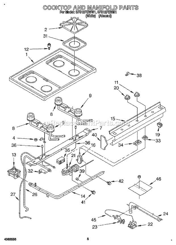 Whirlpool SF312PEWN1 30