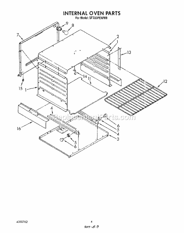 Whirlpool SF330PEWW0 30