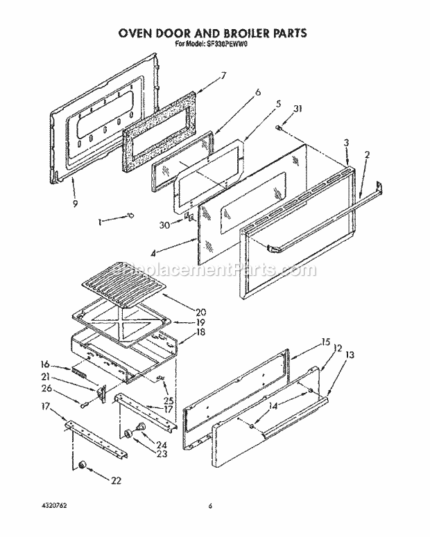 Whirlpool SF330PEWW0 30