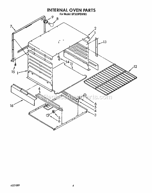 Whirlpool SF330PEWW2 30