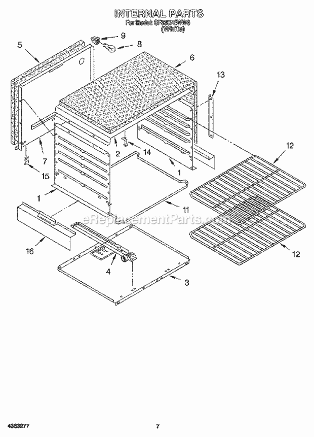 Whirlpool SF330PEWW6 30