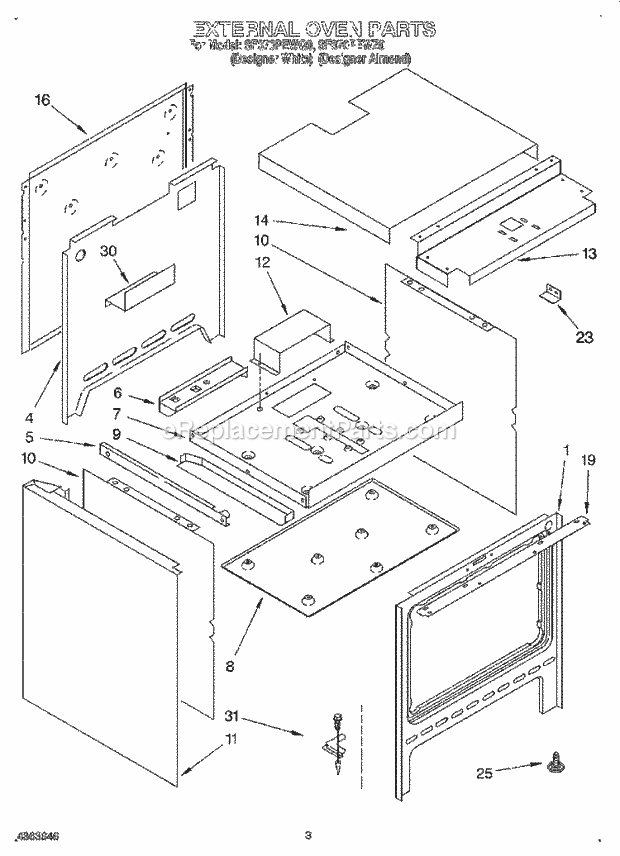 Whirlpool SF370PEWZ0 30