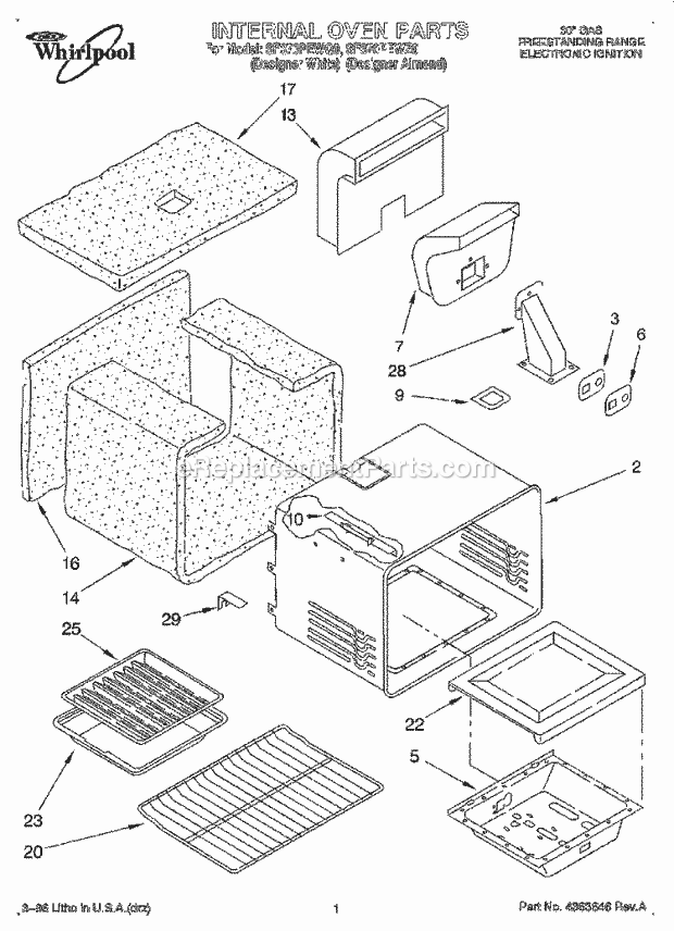 Whirlpool SF370PEWZ0 30