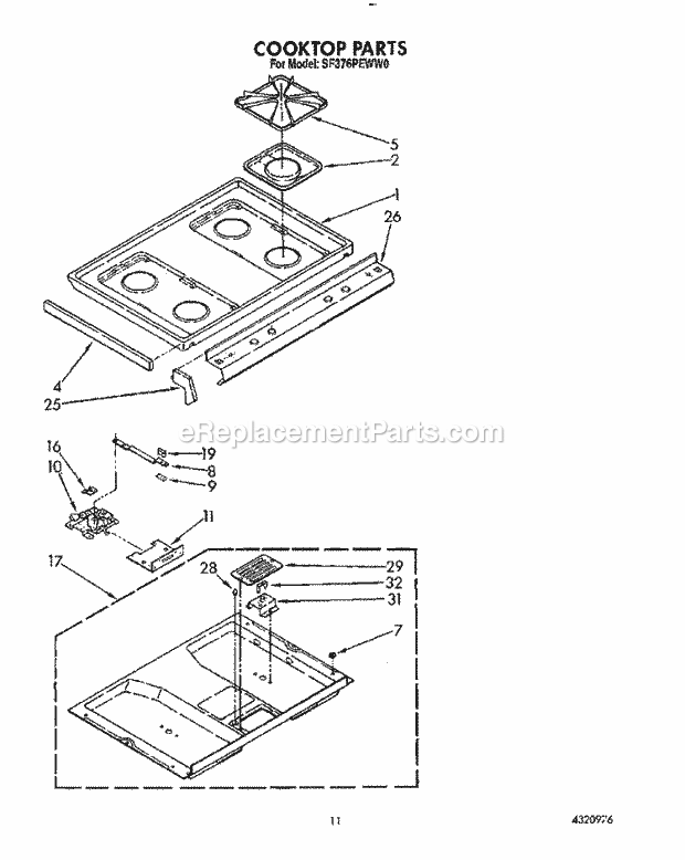 Whirlpool SF376PEWW0 30