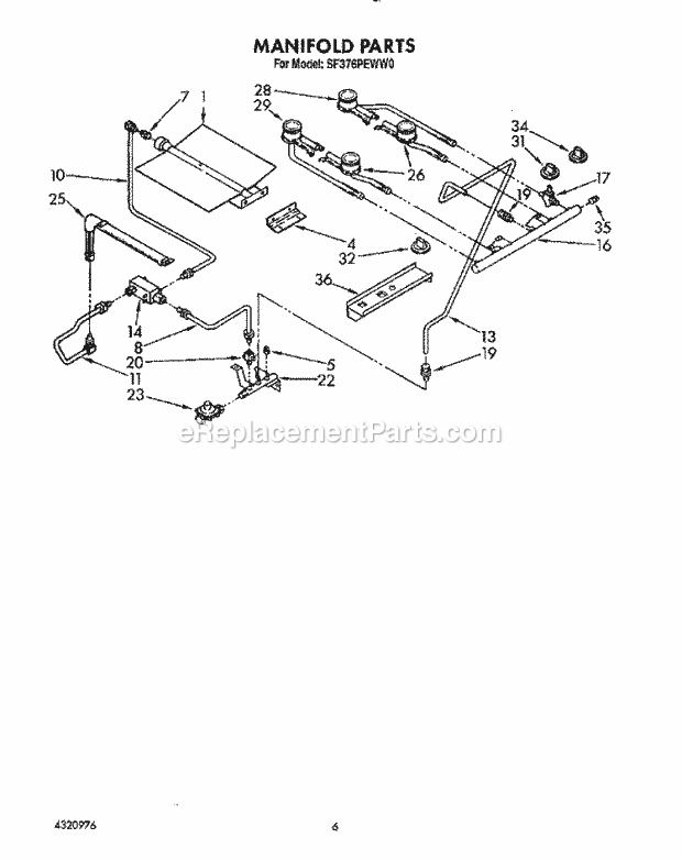 Whirlpool SF376PEWW0 30