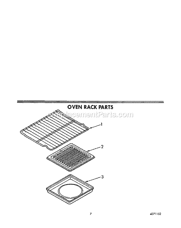 Whirlpool SF385PEWW3 Freestanding Gas Range Oven Rack, Lit/Optional Diagram