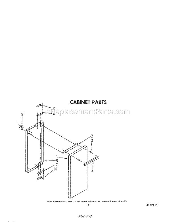 Whirlpool SF5100SRW0 Gas Range Cabinet Diagram