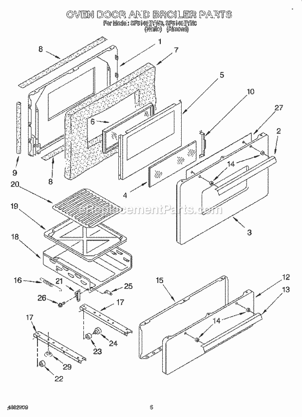 Whirlpool SF5140EYW0 36