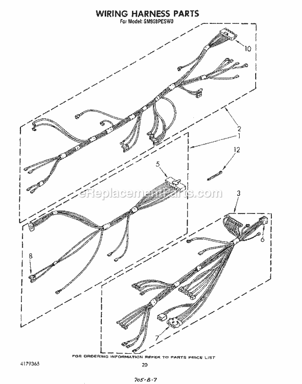 Whirlpool SM958PESW0 Gas Range Wiring Harness , Literature and Optional Diagram