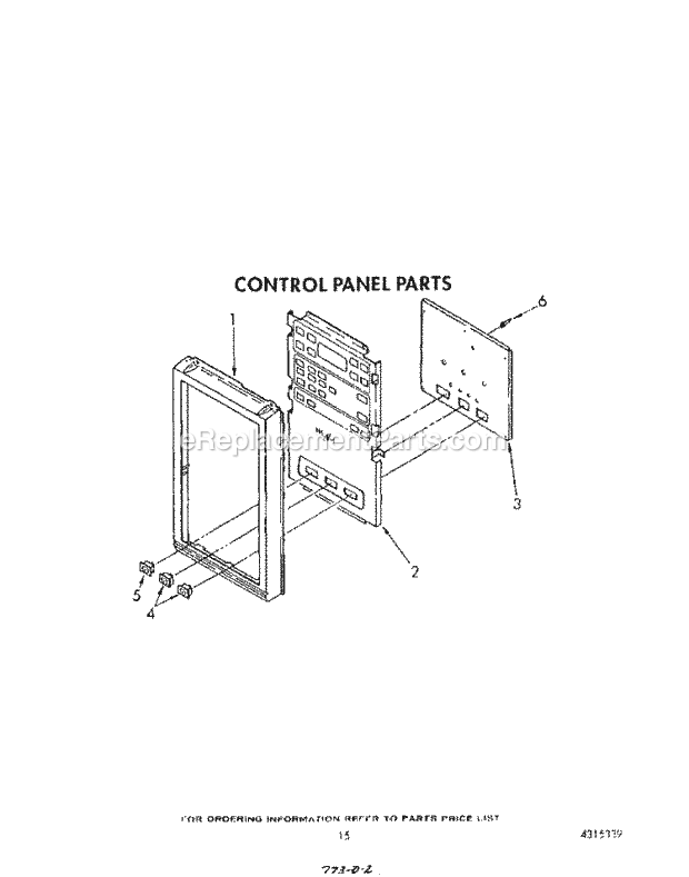 Whirlpool SM958PESW2 Gas Range Control Panel Diagram