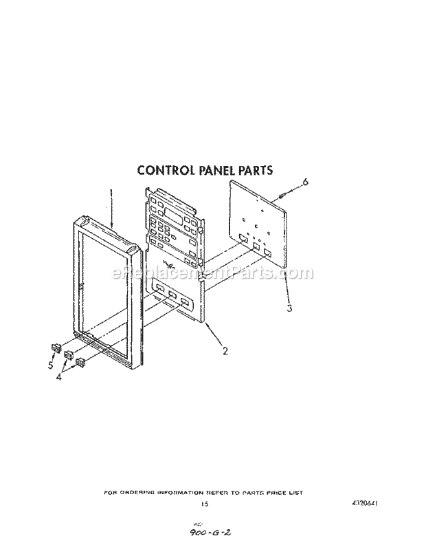 Whirlpool SM958PESW5 Gas Range Control Panel Diagram