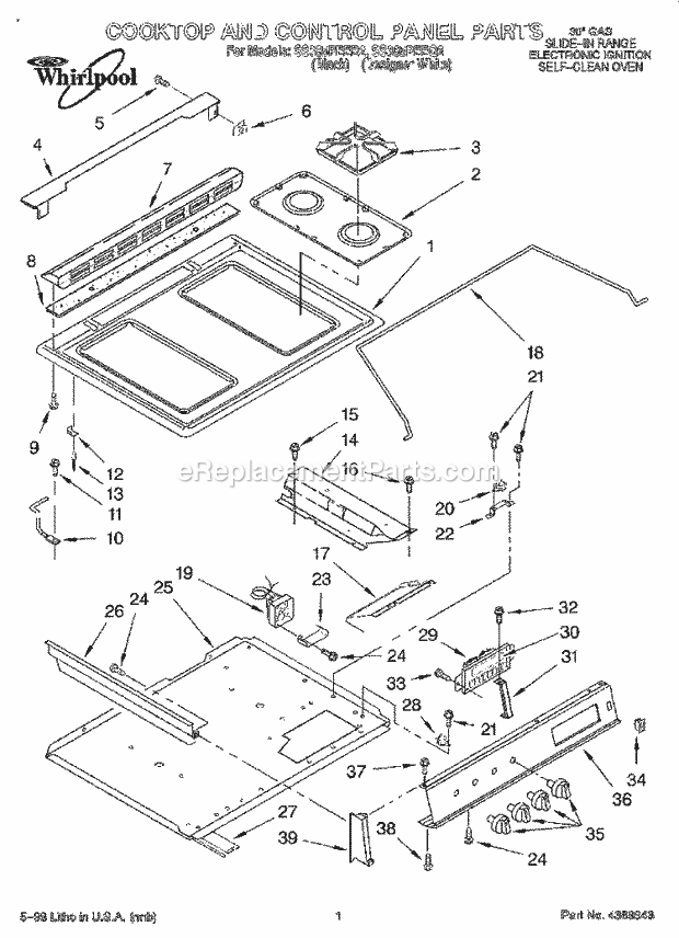 Whirlpool SS385PEEB2 30