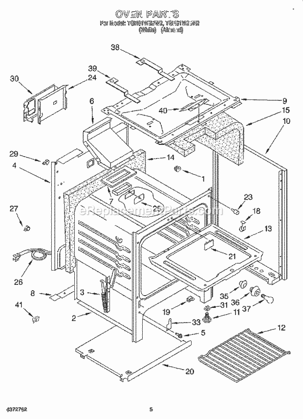 Whirlpool TGR61W2BW2 30