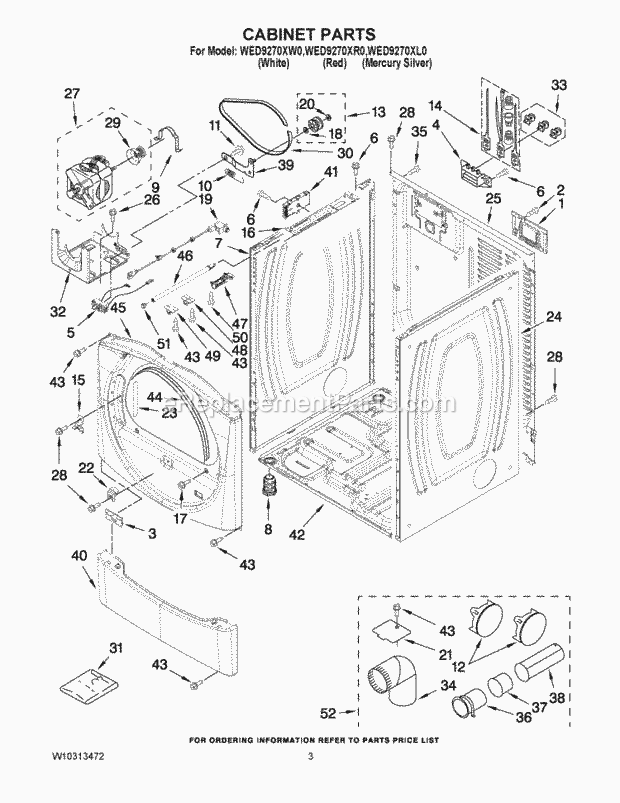 Whirlpool WED9270XR0 27