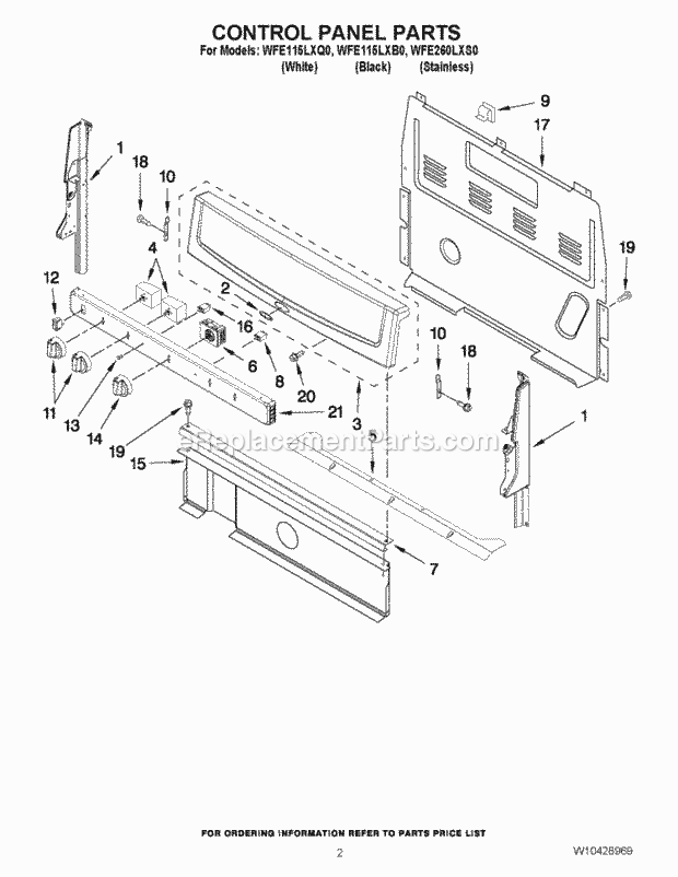 Whirlpool WFE115LXB0 30