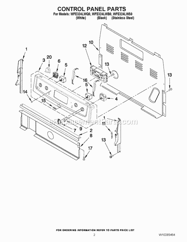 Whirlpool WFE324LWS0 30