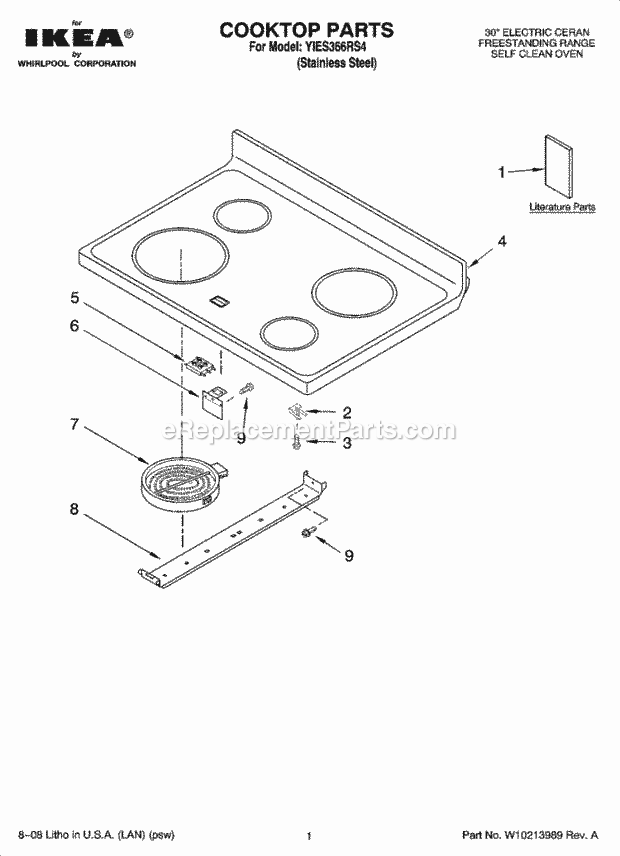 Whirlpool YIES366RS4 30