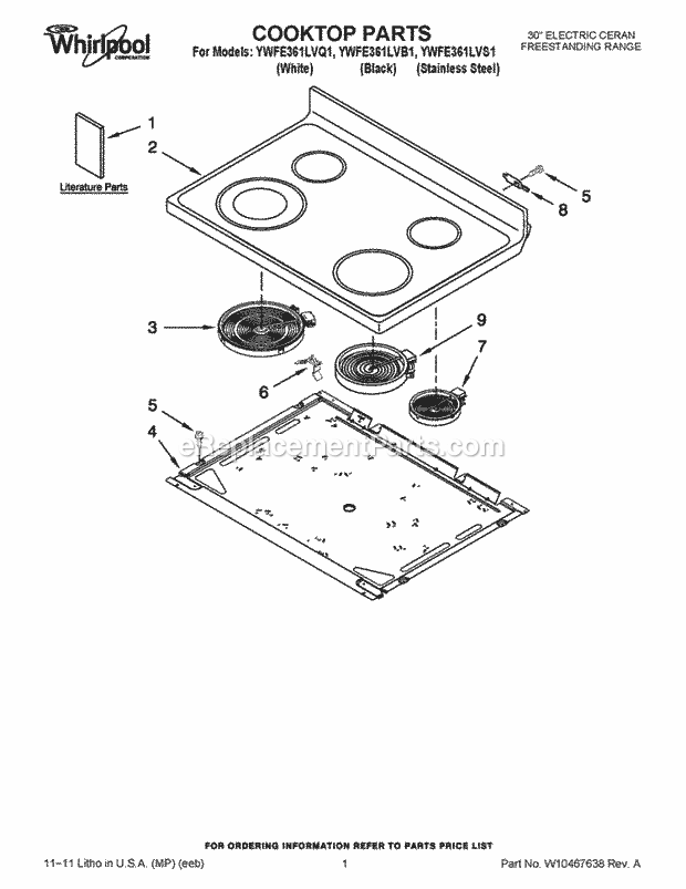 Whirlpool YWFE361LVB1 30