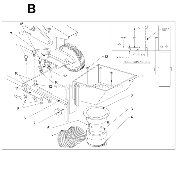 Wilton 4126AC Grinder Page B Diagram