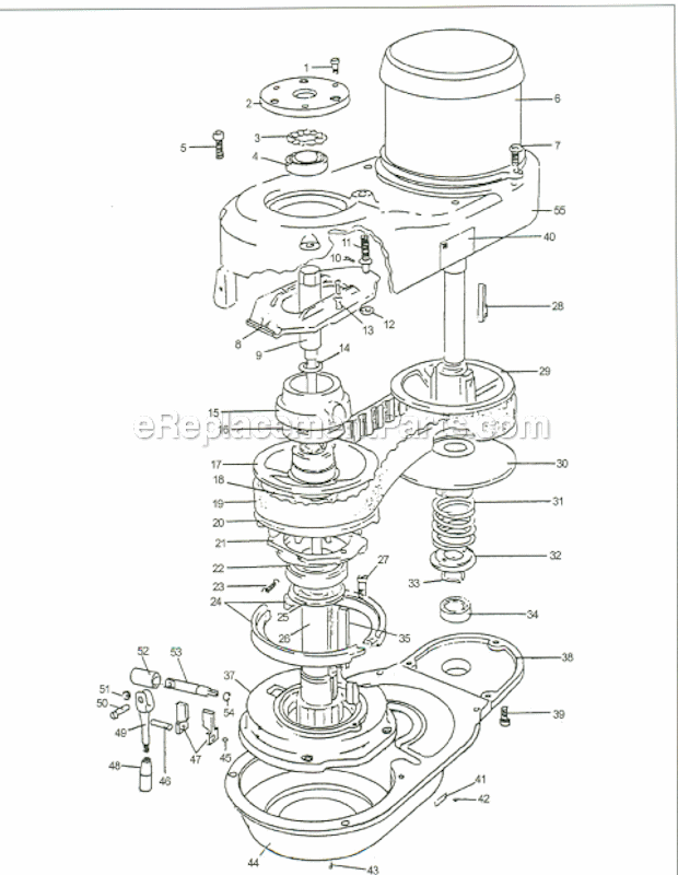 Wilton PVS203 Turret Mill Vari-Speed_Components Diagram